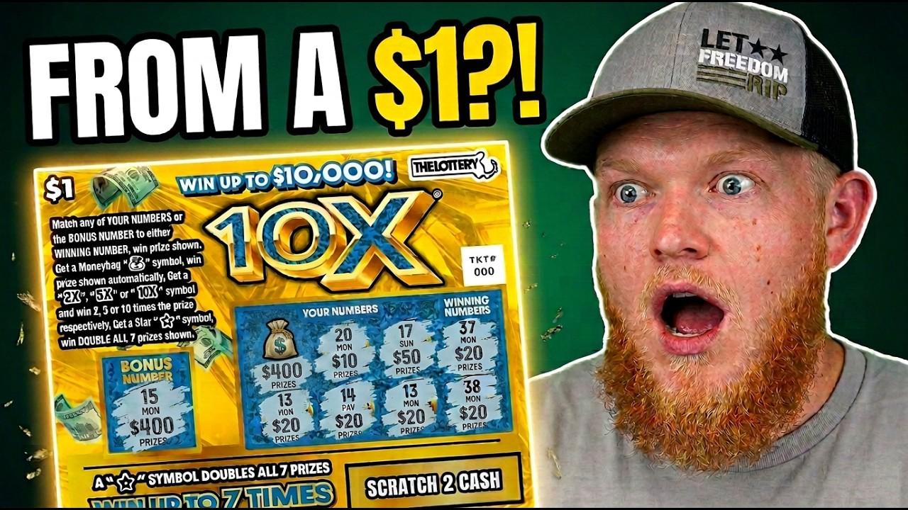 One $1 Massachusetts Scratch Ticket Won $400! - Our Biggest Hit Ever!