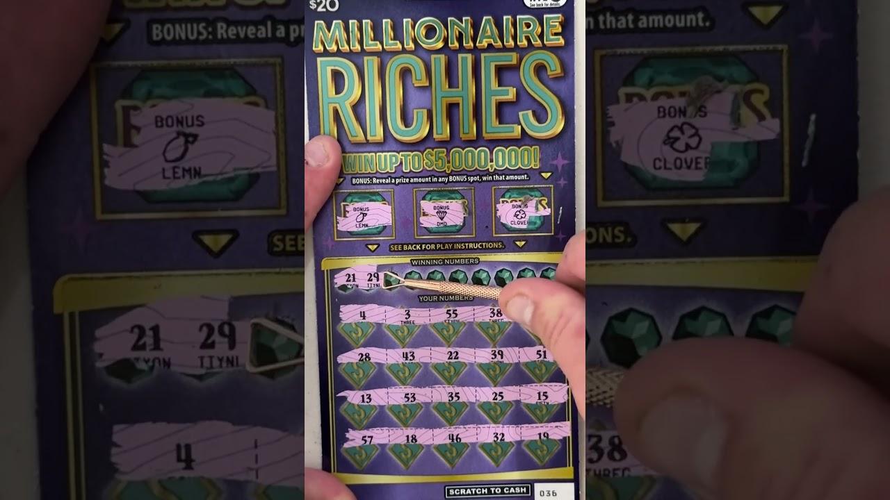 Brand-New $20 NY Millionaire Riches Scratch Ticket!